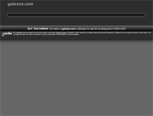 Tablet Screenshot of galaxee.com
